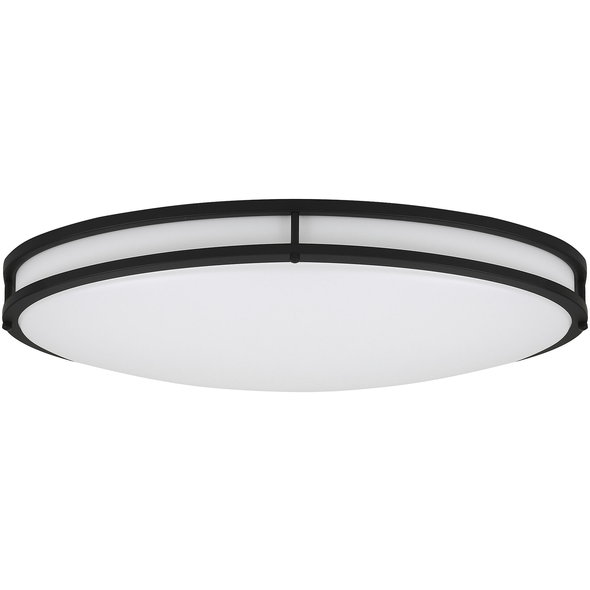 EnviroLite LED 32.3 inch Matte Black Flush Mount Ceiling Light